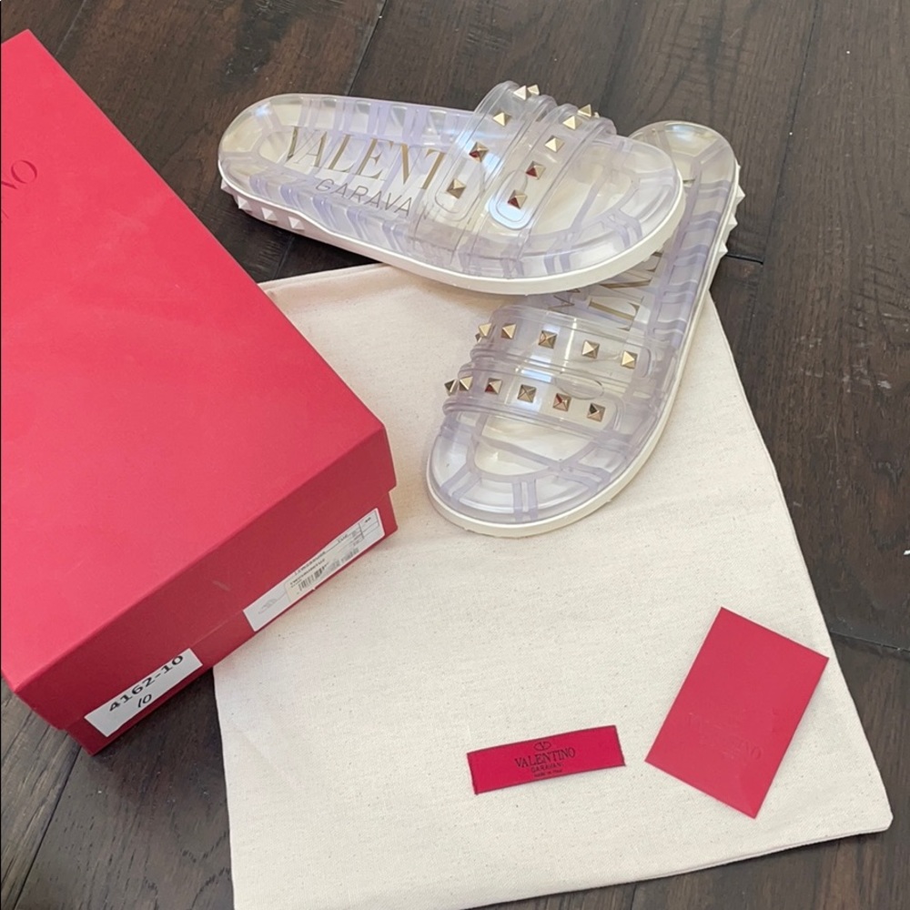Valentino Garavani Rockstud Pool Slide